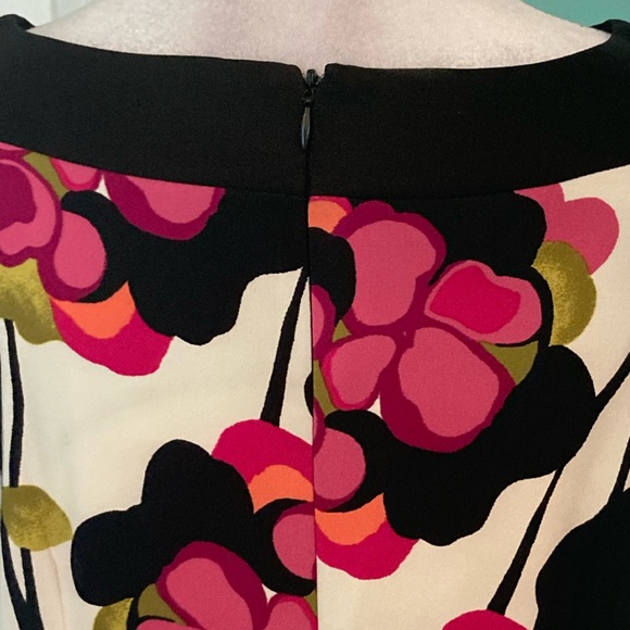 AGB Dress- Floral Sleeveless Dress - Black and Pink - Picture 11 of 16